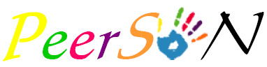 a colorful logo that says 'Peerson'